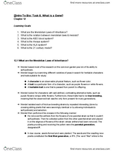 Biology 3593B Lecture Notes Summer 2019 Lecture 2 Pea Blending