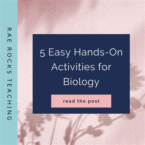 Easy Hands On Activities For Biology Rae Rocks Teaching