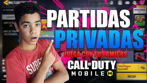 Como Crear Sala Privadas En Call Of Duty Mobile Youtube