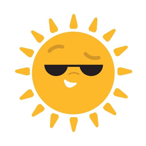 cartoon sun with sunglasses 11118604 Vector Art at Vecteezy