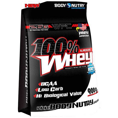 100 Whey Bcaa 900 G Refil Body Nutry em Promoção Ofertas na