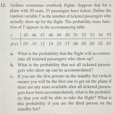 Solved 2 Airlines Sometimes Overbook Flights Suppose That Chegg