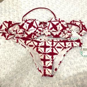 Raisins Swim New Raisins Off Shoulder Piece Bikini Set Poshmark