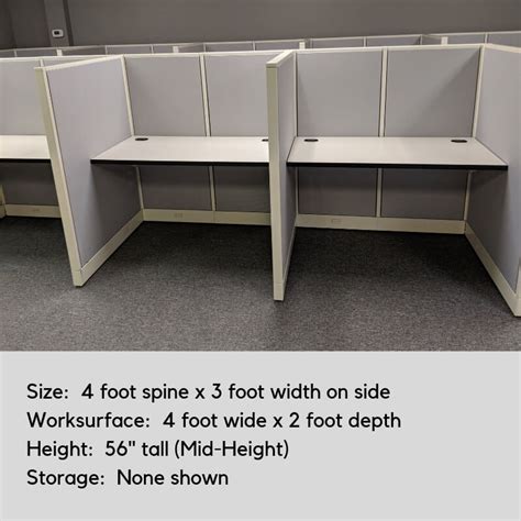 Standard Sizes Of Office Cubicles Cubicle Dimension