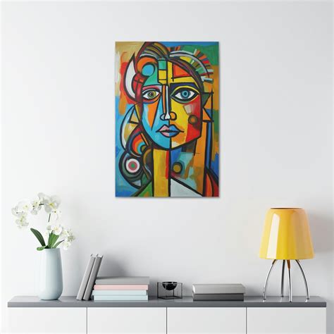 Picasso Style Abstract Cubism Art Print Canvas Wall Decor - Etsy