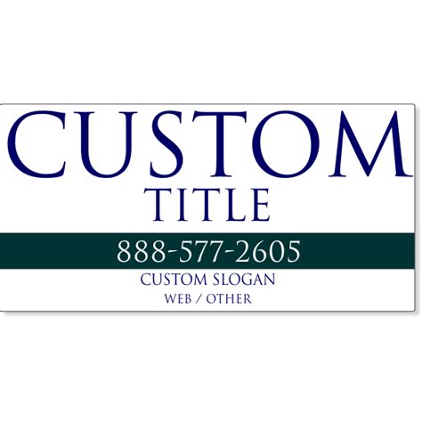 Custom Border Magnetic Sign 12" x 18" | Set of 2 | HC Brands