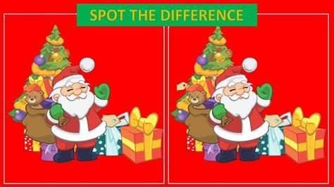 Spot The Difference Christmas Game Youtube