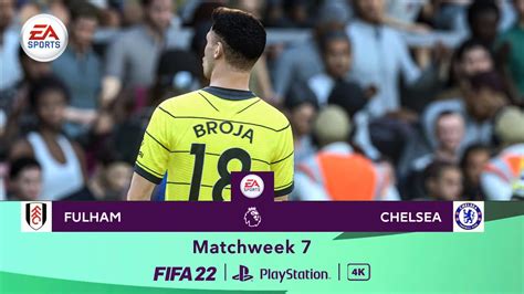 Matchweek 7 Fulham Vs Chelsea Premier League 2023 Season Fifa 22