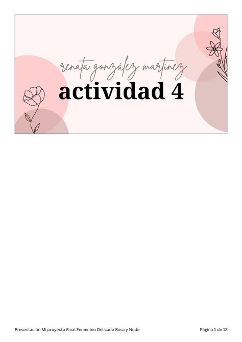 Presentación Mi proyecto Final Femenino Delicado Rosa y Nude Expresion Musical Studocu