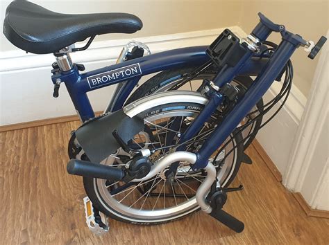 Brompton H6L Tempest Blue 6 Speed Explore Folding Bicycle Folding