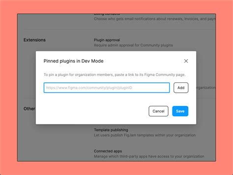 Pin Plugins For An Organization Figma Learn Help Center