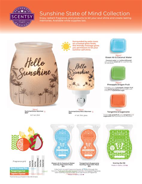 Scentsy Oils Selling Scentsy Hello Sunshine Sunshine State New