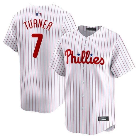 Philadelphiaphillies 7 Treaturner Fans Apparel Baseball Jersey Home