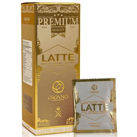 Organo Café Latte Gold Gourmet Cafe con Ganoderma Lucidum 1 caja de 20