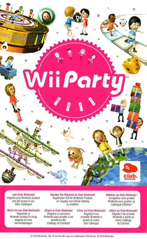 Wii Party Cover Or Packaging Material Mobygames