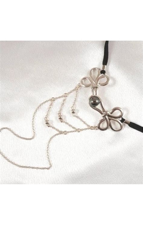 Fairy Princess Silver Vagina Jewelry With G String St