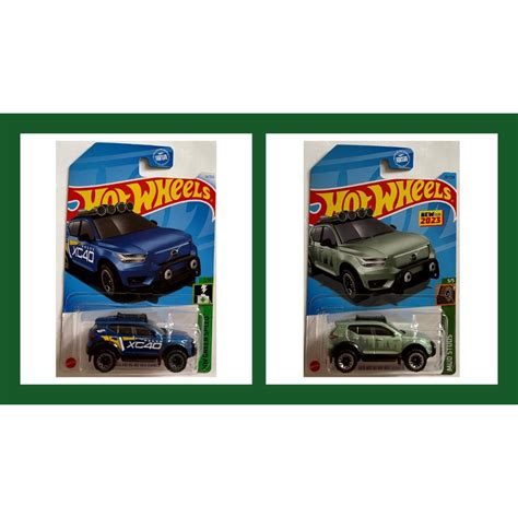 Hot Wheels HW Green Speed Volvo XC Recharge Blue Mud Studs Volvo XC Recharge Green