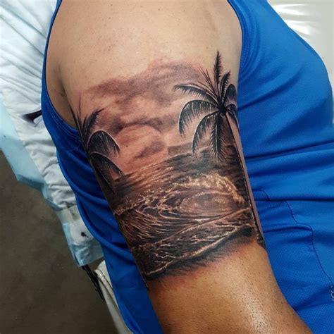 Wave Tattoo Beach Tattoo Waves Tattoo Palm Tattoos