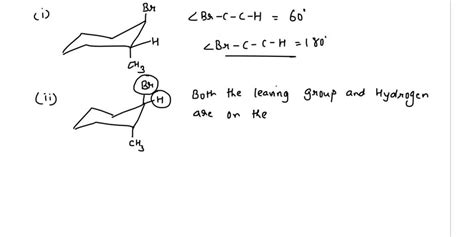 SOLVED In An E2 Elimination Reaction The Leaving Group And The