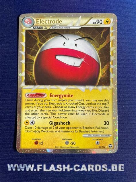 Pokémon Card Electrode Prime Card Heartgold Soulsilver Triumphant