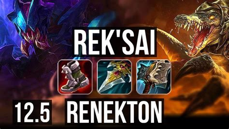 Reksai Vs Renekton Top 15 1 0 Legendary 1 5m Mastery 600 Games