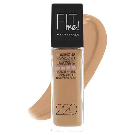 Maybelline Fit Me Luminous Smooth Foundation 220 Natural Beige