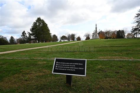 Gettysburg National Cemetery Stock Photo - Image of civil, abraham ...