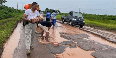 Perbaikan Jalan Rusak Di Lampung Mulai Juli Ada Ruas Ditargetkan