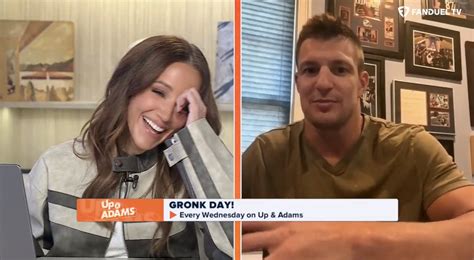 Kay Adams Breaks Down In Laughter On Live Tv As Rob Gronkowski Reveals