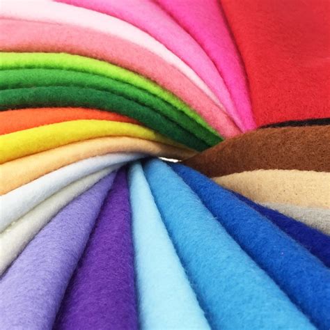 24pcs Thick 1 4mm Soft Felt Fabric Sheet Assorted Color Felt Pack DIY