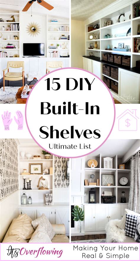 15 Easy Diy Built In Shelves How To Build Yours