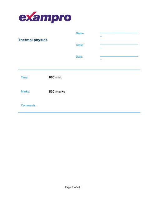 Thermal Physics | PDF | Gases | Heat 
