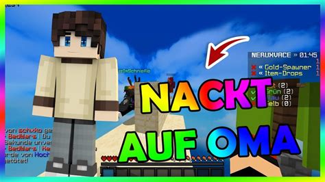 Sie Liegt Nackt Auf Oma Minecraft Bedwars Youtube