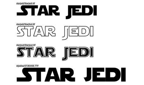 Star Wars Logo Font