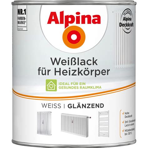 Alpina Weißlack für Heizkörper glänzend 750 ml kaufen bei OBI