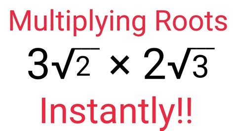 How To Multiply Square Roots Easily And Correctly Youtube