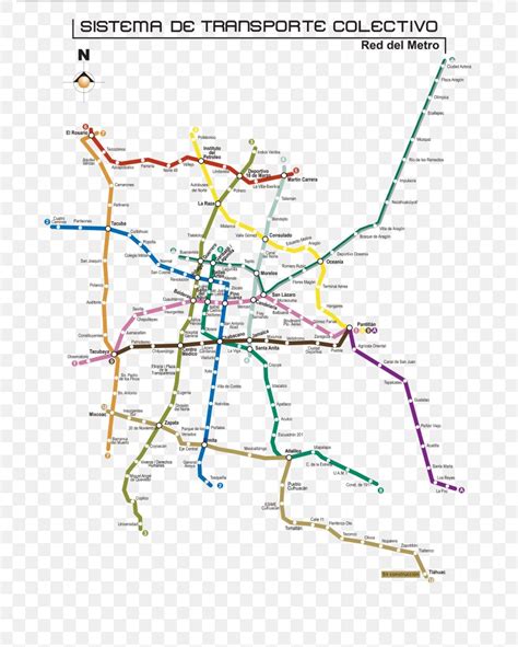 Rapid Transit Metro Coyoac N Mexico City Metro Transit Map Png