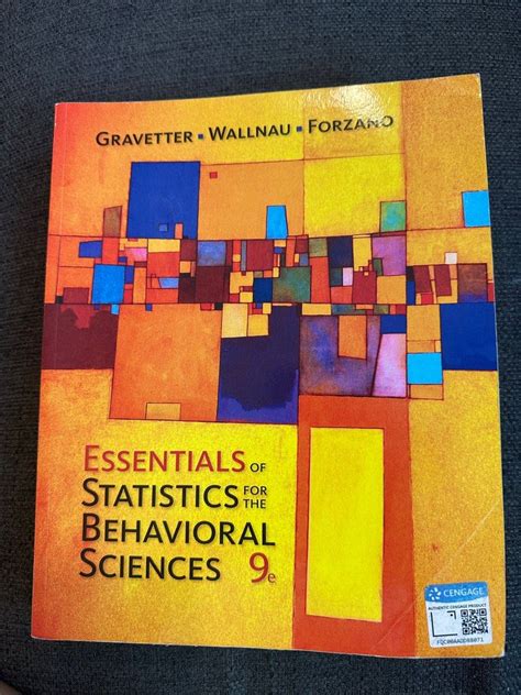 Essentials Of Statistics For The Behavioural Sciences Hobbies Toys