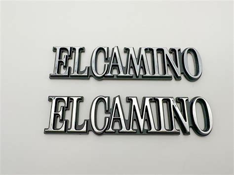 2pcs Fits 1978 1987 Chevy El Camino Quarter Panel Emblems Badges Chrome