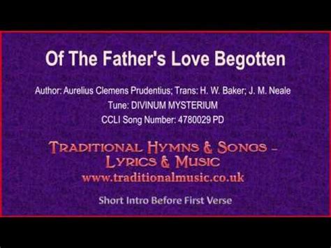 Of The Father S Love Begotten Christmas Lyrics Music Video Youtube