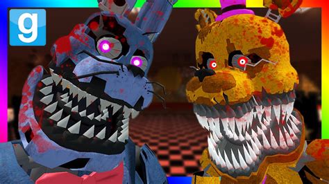 Nightmare Animatronics Gmod Fnaf Mods Sandbox Fun Youtube