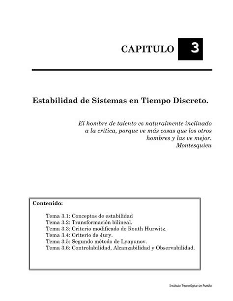 PDF Estabilidad De Sistemas En Tiempo Discreto Tema 3 1 Conceptos