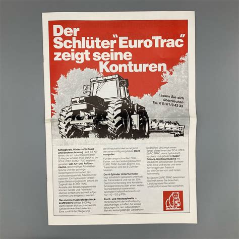 SCHLÜTER Prospekt EuroTrac AgRaritäten Shop