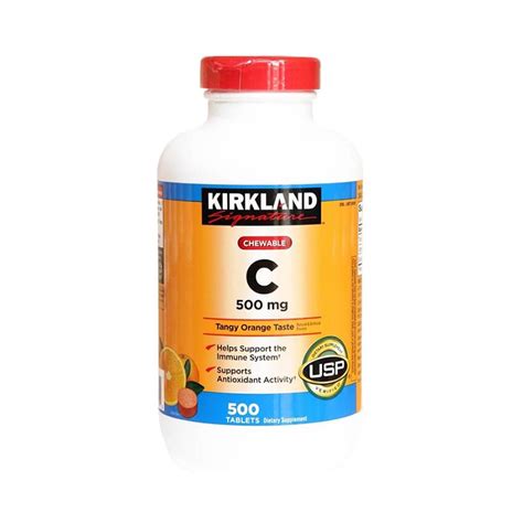 Viên Uống Bổ Sung Vitamin C Kirkland Signature Vitamin C 500mg x 500