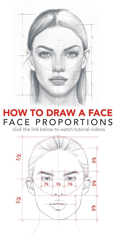 How to draw a face. Face proportions by NadiaCoolrista | Face drawing ...