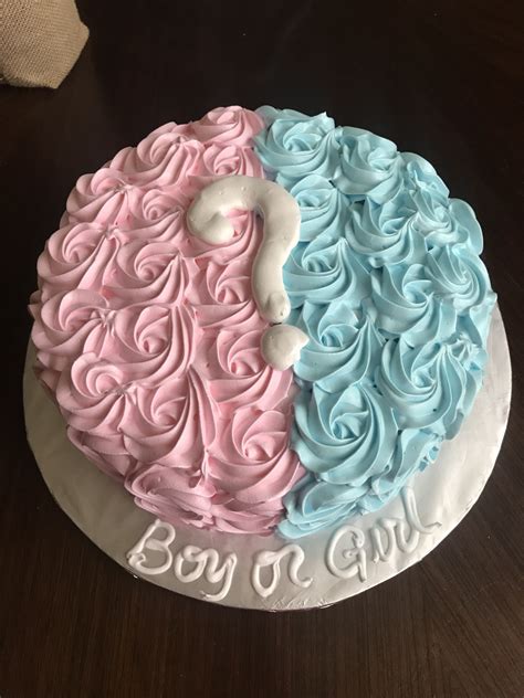 Boy Or Girl Cake Baby Reveal Cakes Cake Gender Reveal Cake