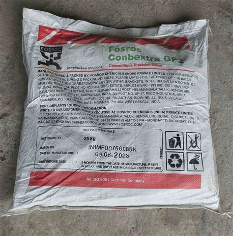 Fosroc Conbextra Gp Waterproofing Chemicals Packaging Size Kg