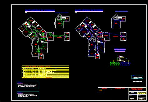 Plano De Detalles El Ctricos En Dwg Mb Librer A Cad