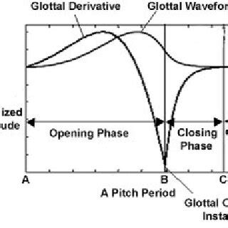 Glottal derivative and glottal waveform | Download Scientific Diagram