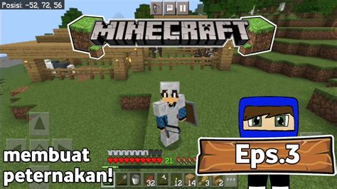 Membuat Kandang Sapi Dan Domba Minecraft Survival The Series Gameplay